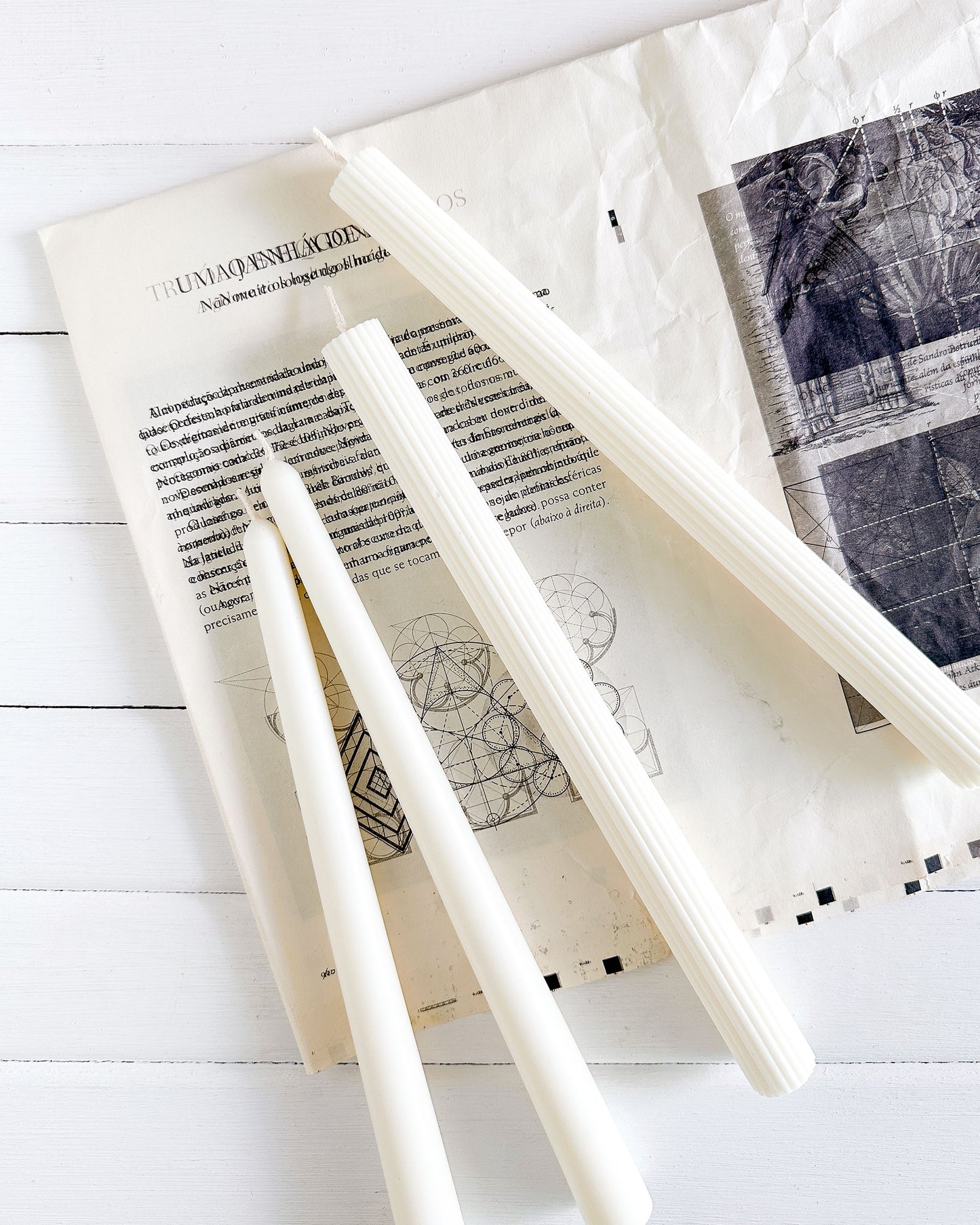 Velas Para Castiçal • Modelo Clássico • Sem Fragrância
