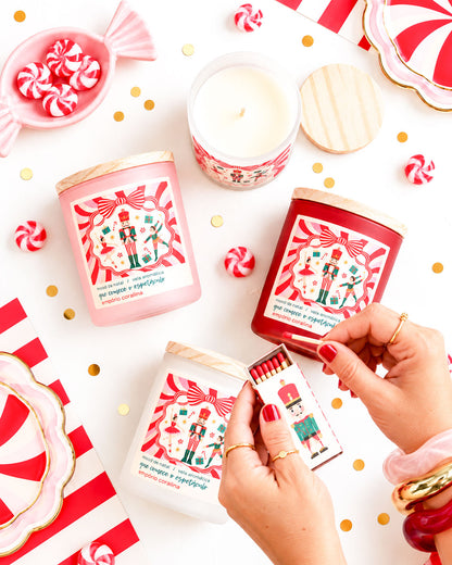 Vela Aromática Bossa • Mood de Natal • Pipoca Doce → 10 Unidades